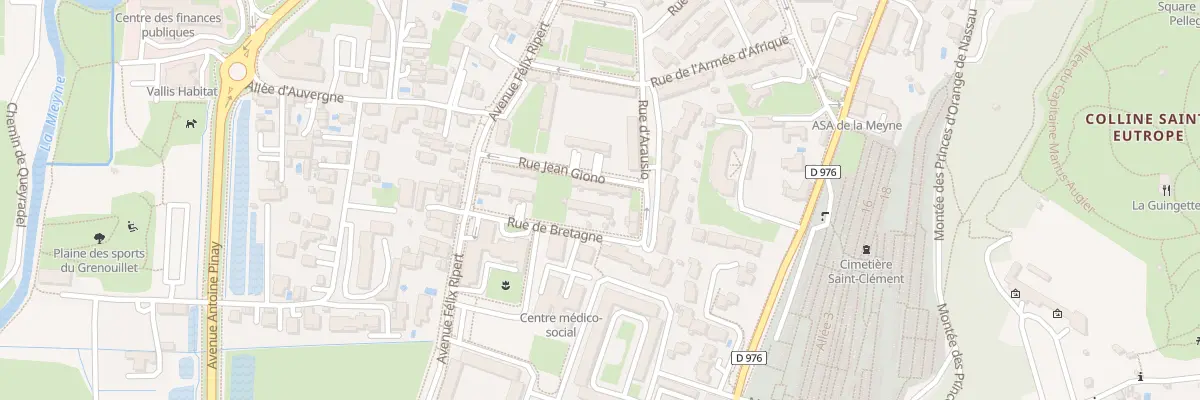 Plan du 30 Rue de Bretagne à Orange