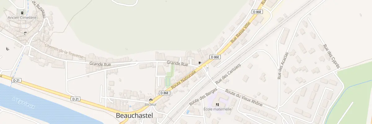 Plan du 5 Gr Grand Rue à Beauchastel