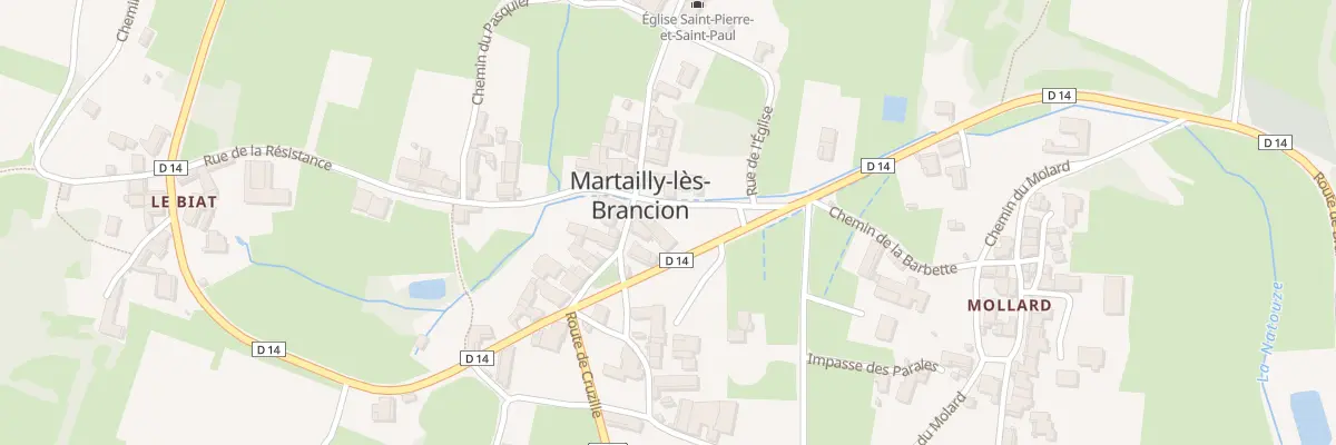 Plan du 1 Rue de la Fontaine à Martailly-lès-Brancion
