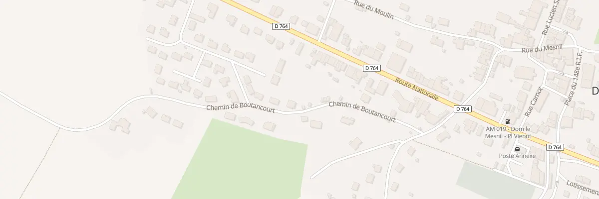Plan du 2 Che de Boutancourt à Dom-le-Mesnil