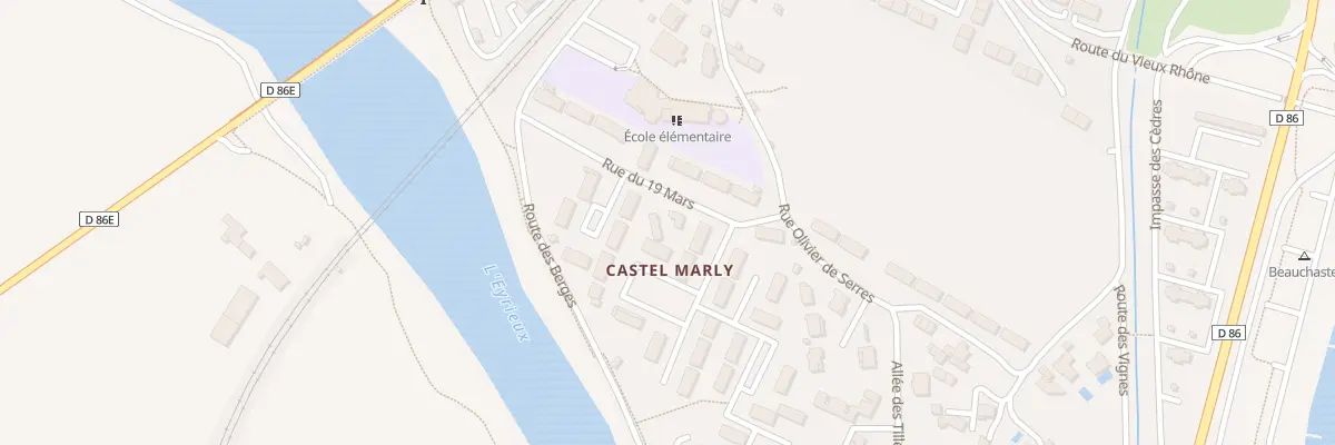 Plan du 5298 Marly à Beauchastel
