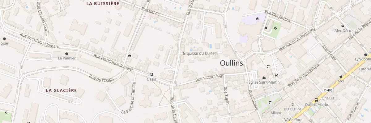 Plan du 93B Rue du Buisset à Oullins-Pierre-Bénite