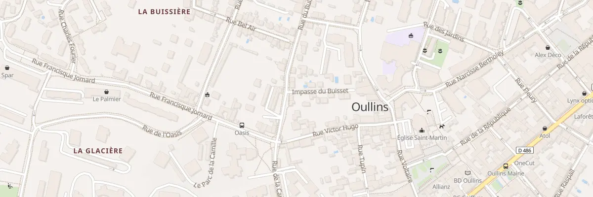 Plan du 93 Rue du Buisset à Oullins-Pierre-Bénite