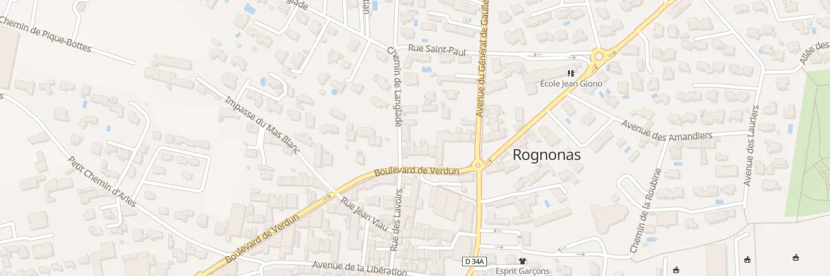 Plan du 9999 Che de Langlade à Rognonas
