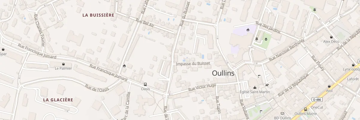 Plan du 91 Rue du Buisset à Oullins-Pierre-Bénite