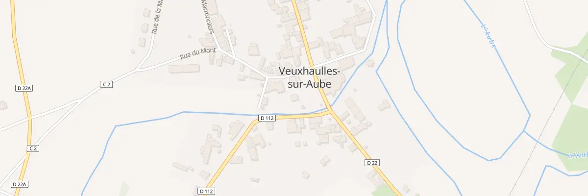 Plan du 1 Rue du Mont à Veuxhaulles-sur-Aube