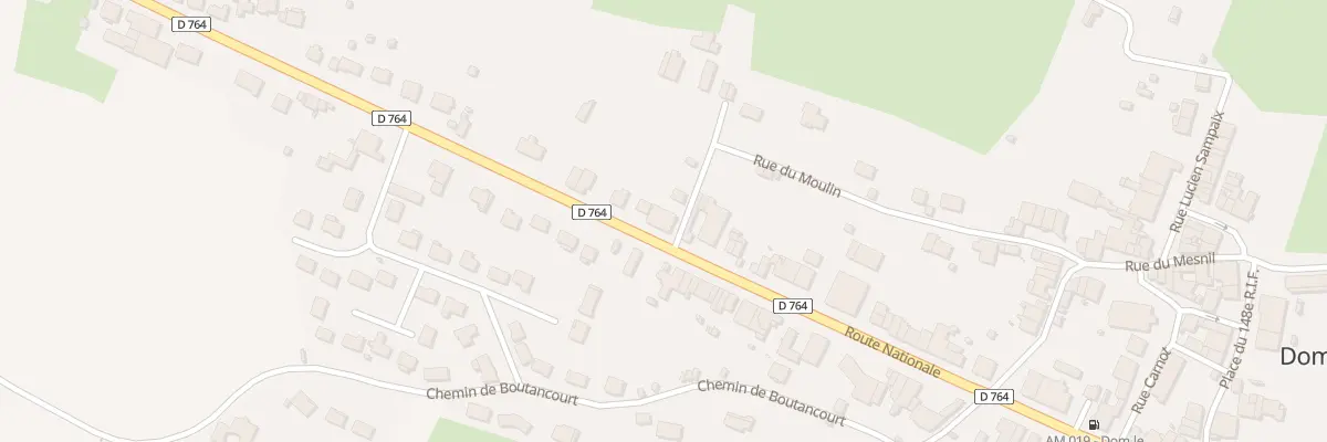 Plan du 96 Rte Nationale à Dom-le-Mesnil