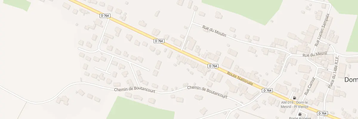 Plan du 89 Rte Nationale à Dom-le-Mesnil