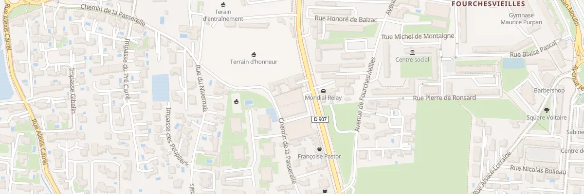 Plan du 9032 Av de Lattre de Tassigny à Orange