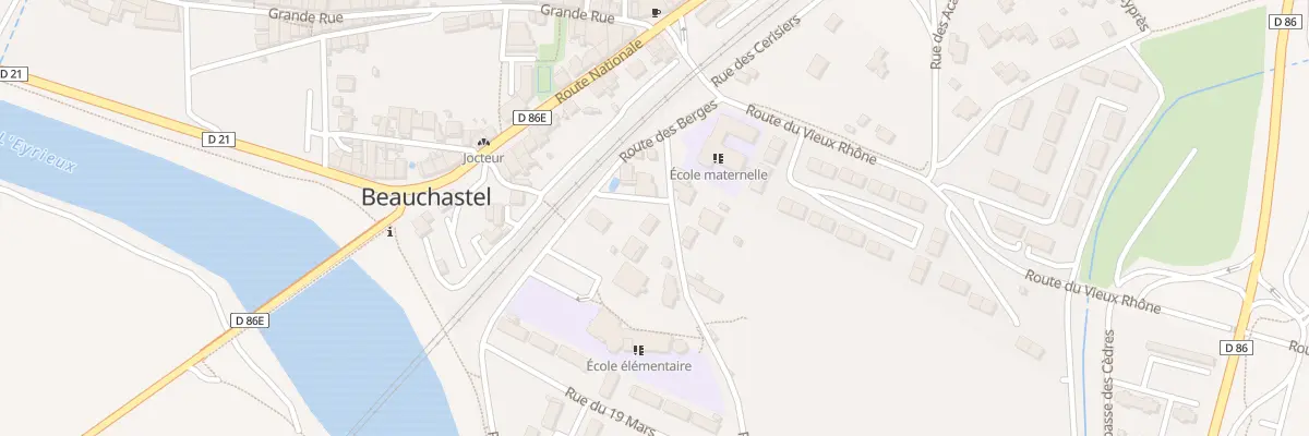 Plan du 2 Rue Olivier de Serres à Beauchastel