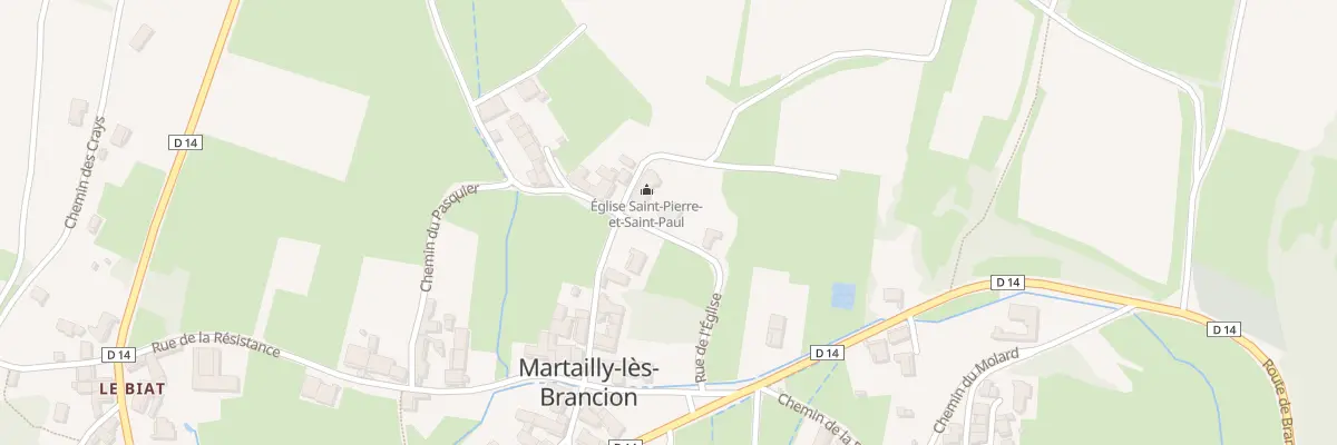Plan du 8A Rue de l’Eglise - Martailly à Martailly-lès-Brancion