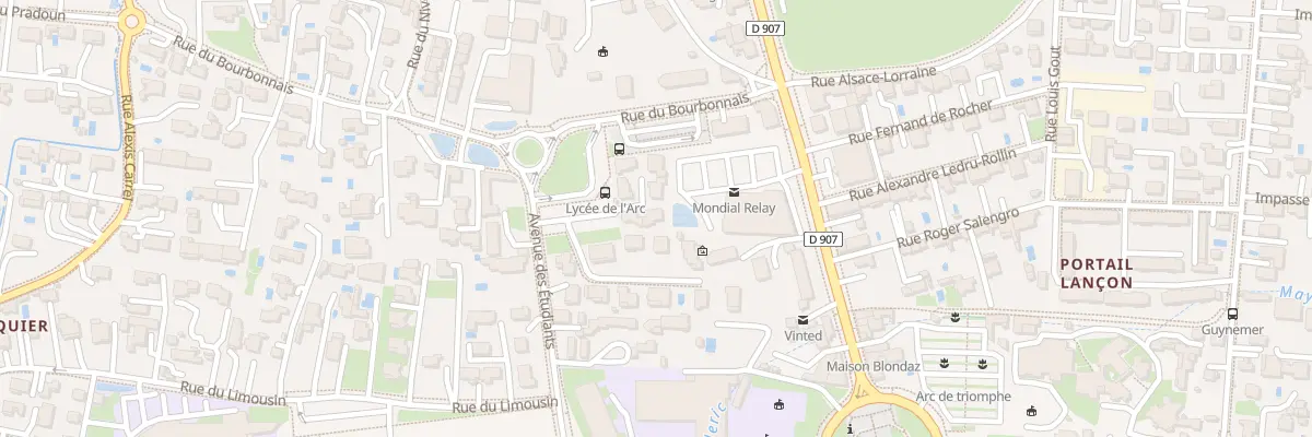 Plan du 9001F Av des Étudiants à Orange