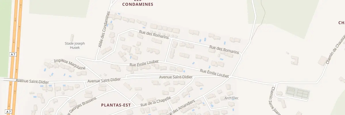 Plan du 2 Rue du Vercors aux Tourrettes