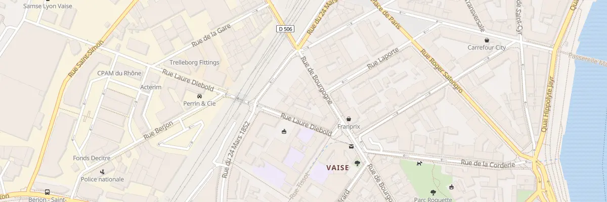 Plan du 27 Rue de Bourgogne à Lyon 9e Arrondissement