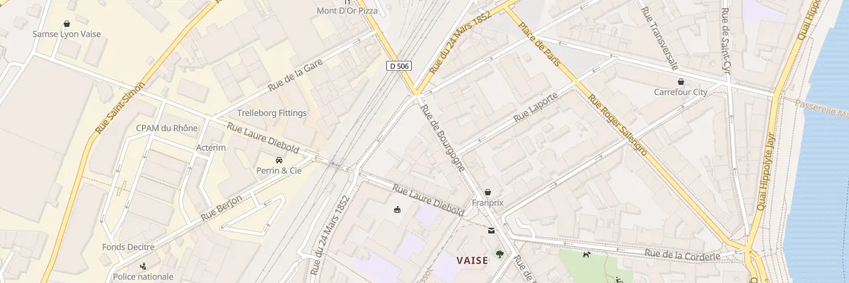 Plan du 33 Rue de Bourgogne à Lyon 9e Arrondissement