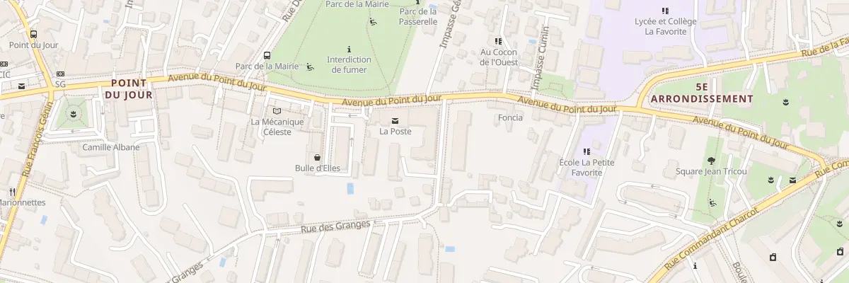 Plan du 49 Av du Point du Jour à Lyon 5e Arrondissement