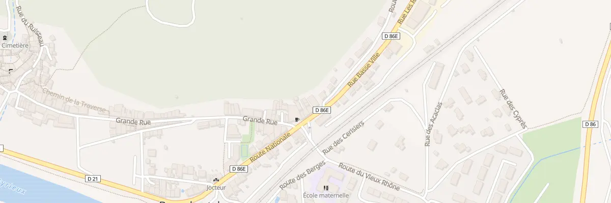 Plan du 5 Rte Nationale à Beauchastel