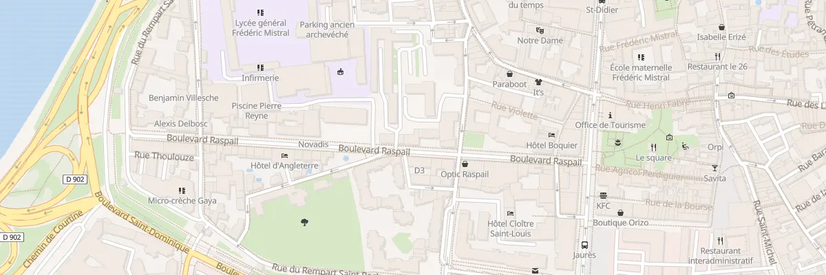 Plan du 18 Bd Raspail à Avignon