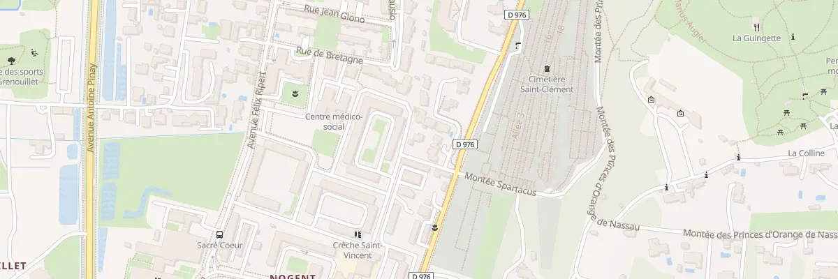 Plan du 9000 Rue Maurice Thorez à Orange