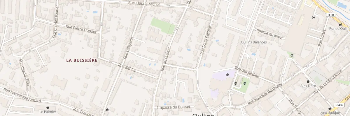 Plan du 69 Rue du Buisset à Oullins-Pierre-Bénite