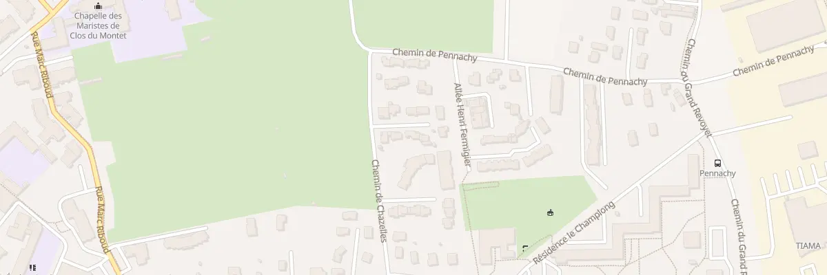 Plan du 8 All de Chazelles à Saint-Genis-Laval