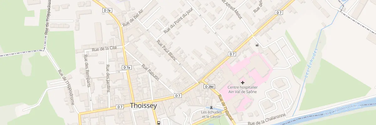 Plan du 10 Rue Paul Blanc à Thoissey