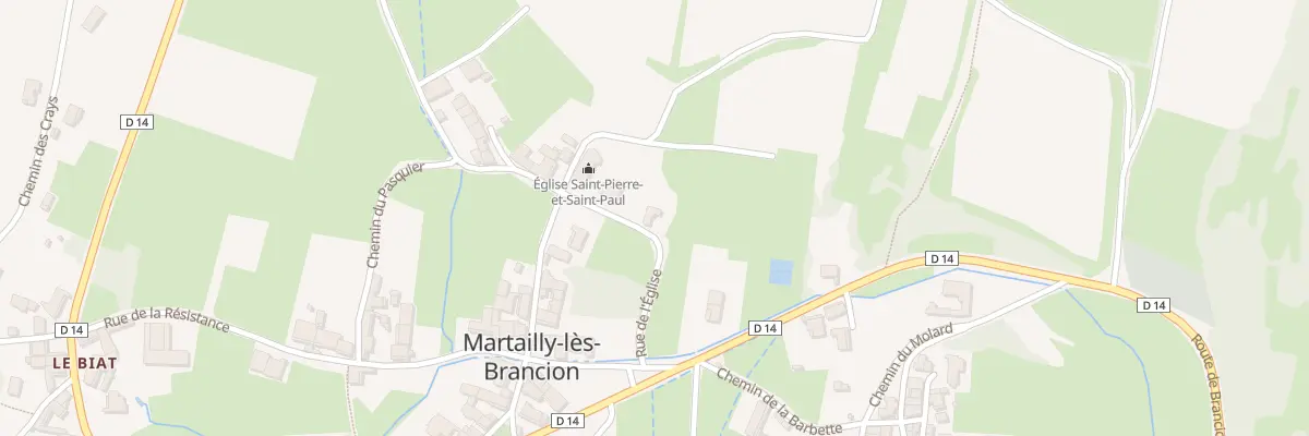 Plan du 6 Rue de l’Eglise - Martailly à Martailly-lès-Brancion