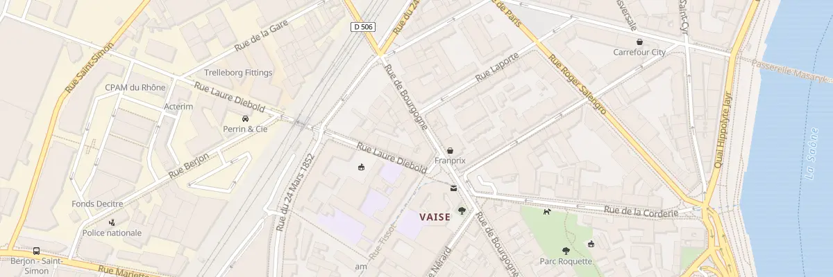 Plan du 25 Rue de Bourgogne à Lyon 9e Arrondissement