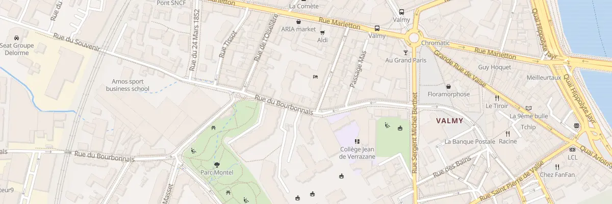 Plan du 36 Rue du Bourbonnais à Lyon 9e Arrondissement
