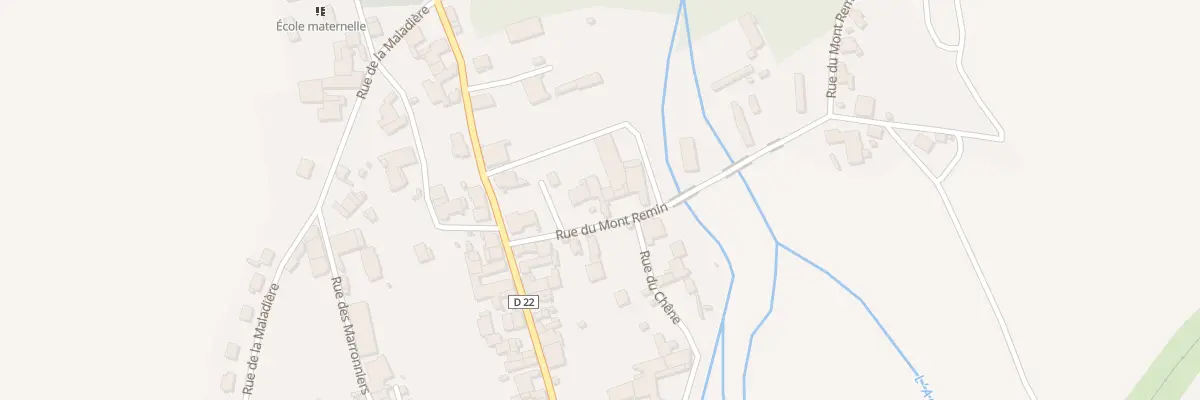 Plan du 3 Rue du Mont Remin à Veuxhaulles-sur-Aube