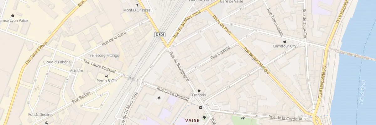 Plan du 40 Rue de Bourgogne à Lyon 9e Arrondissement