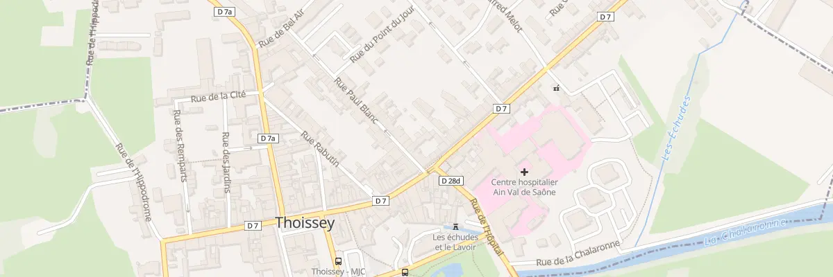 Plan du 6 Rue Paul Blanc à Thoissey