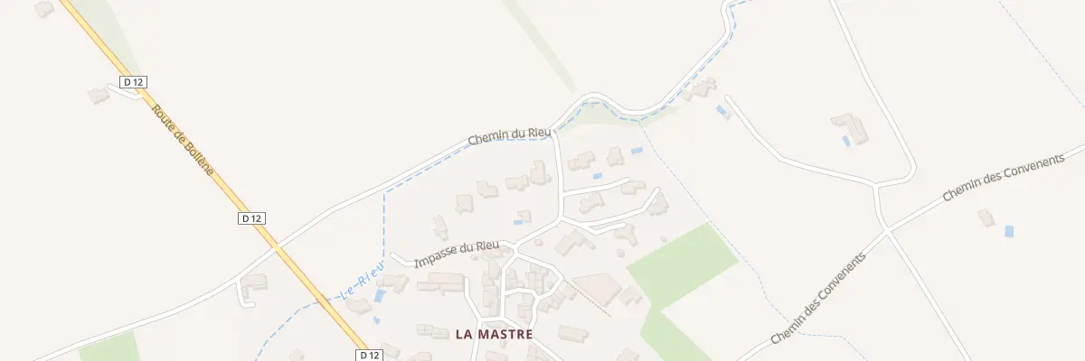Plan du 300 La Mastre à Uchaux