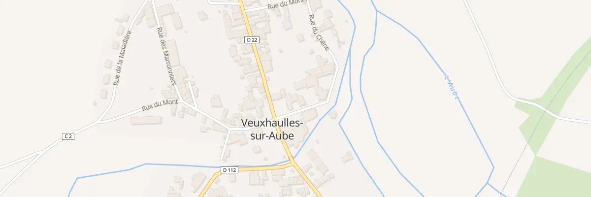 Plan du 3 Rue du Chêne à Veuxhaulles-sur-Aube