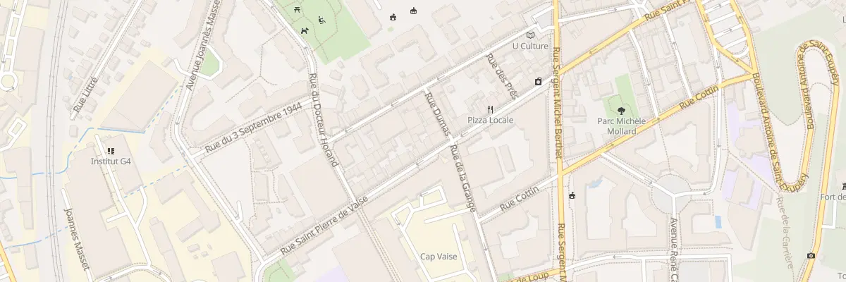 Plan du 64 Rue Saint Pierre de Vaise à Lyon 9e Arrondissement