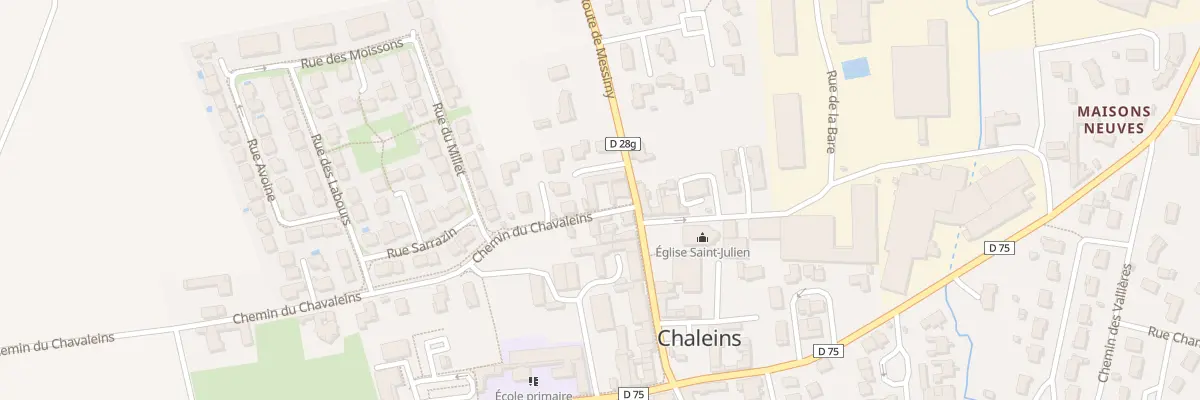 Plan du 27 Che du Chavaleins à Chaleins