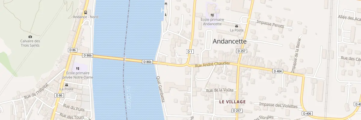 Plan du 4 Rue de La Bascule à Andancette