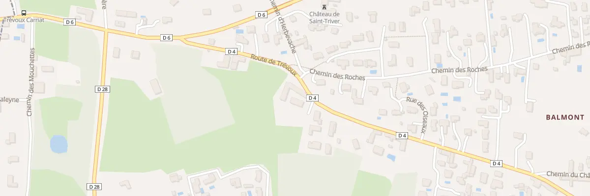 Plan du 1087 Rte de Trévoux à Reyrieux