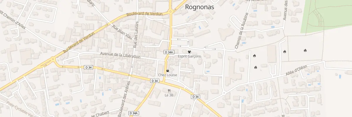 Plan du 16 Pl de l’Hotel de Ville à Rognonas
