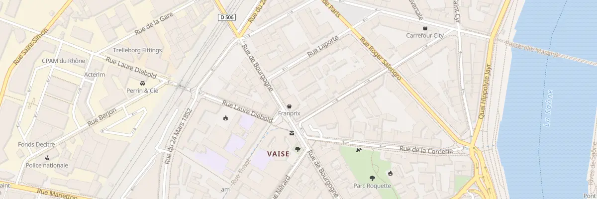 Plan du 30 Rue de Bourgogne à Lyon 9e Arrondissement