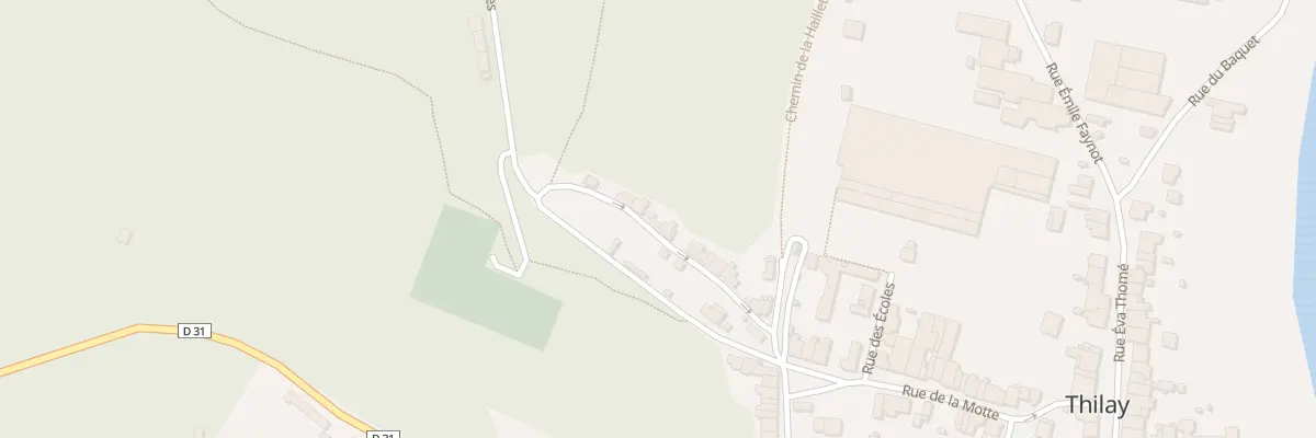Plan du 11 Rue de la Roche à Thilay
