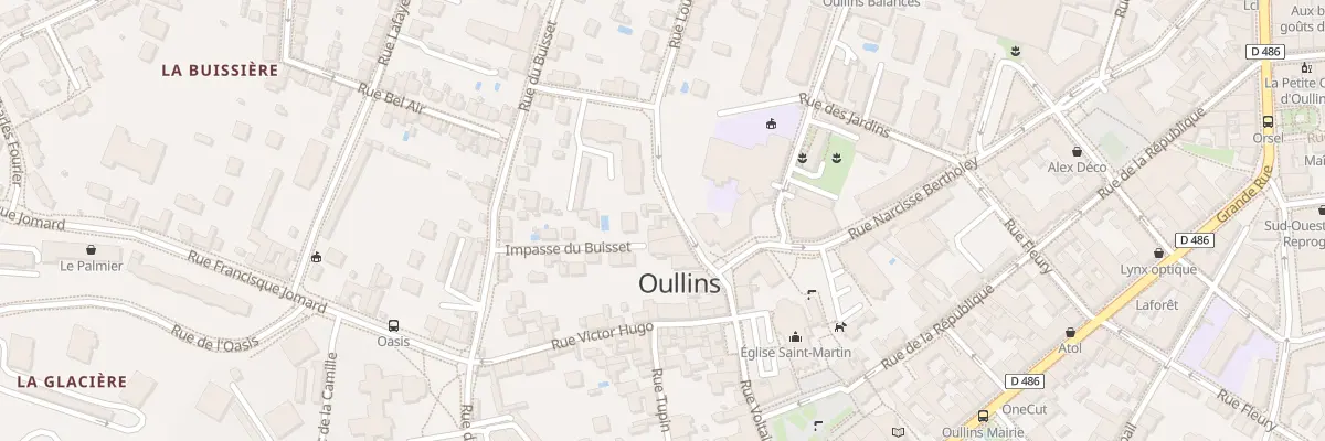 Plan du 50 Rue Louis Pasteur à Oullins-Pierre-Bénite