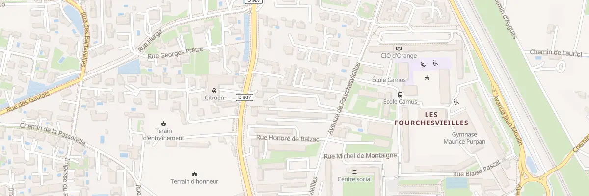 Plan du 9082 Av des Fourches Vles à Orange