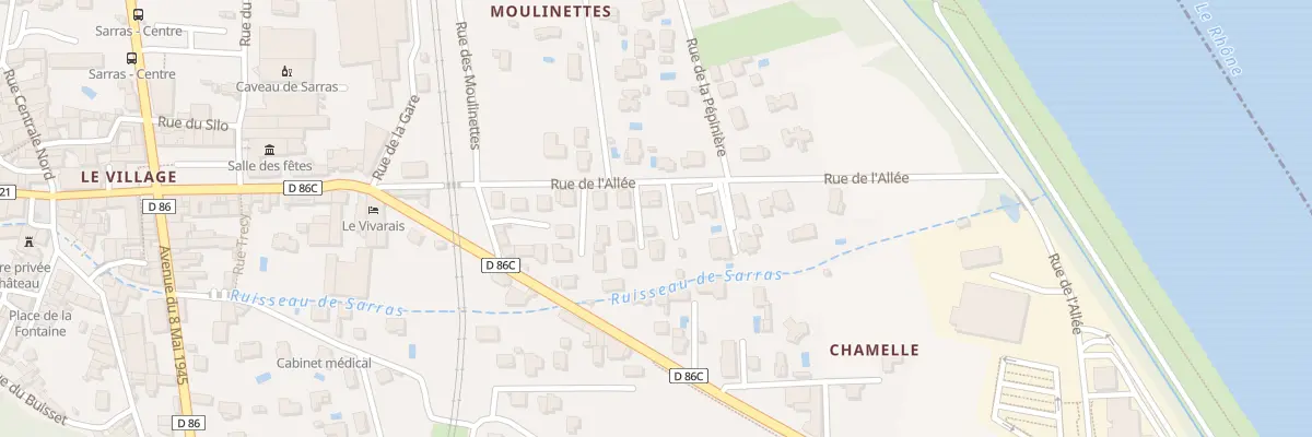 Plan du 22 Rue de l’Allée à Sarras