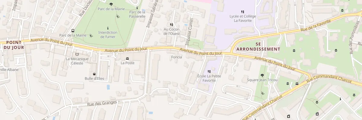 Plan du 33B Av du Point du Jour à Lyon 5e Arrondissement