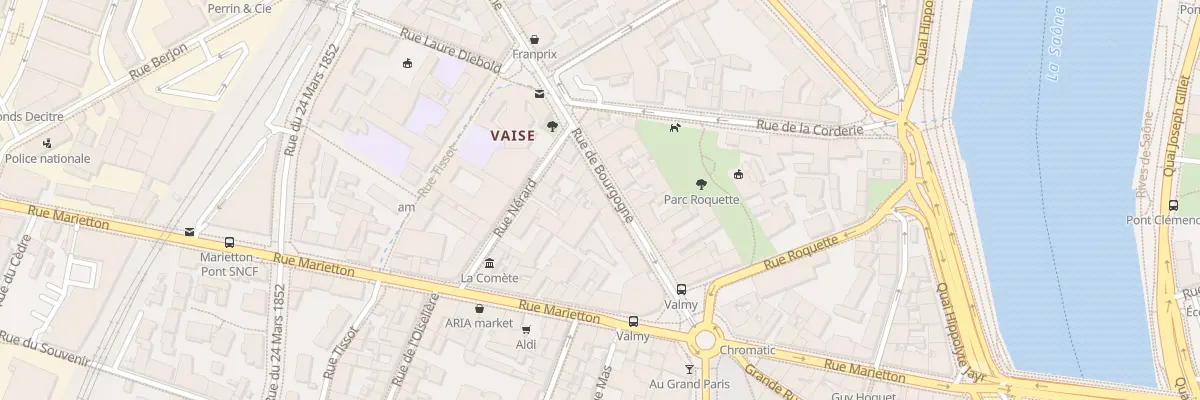 Plan du 11 Rue de Bourgogne à Lyon 9e Arrondissement