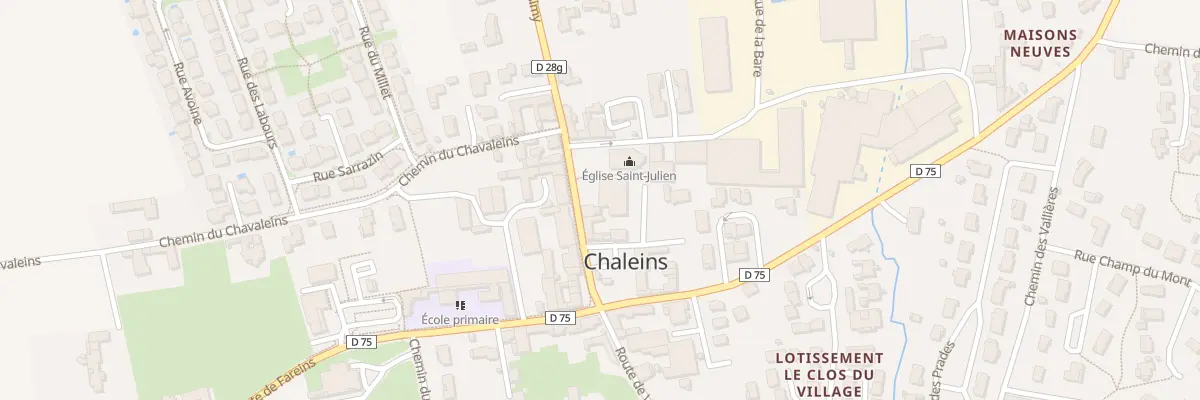 Plan du 31 Pl de l’Eglise à Chaleins