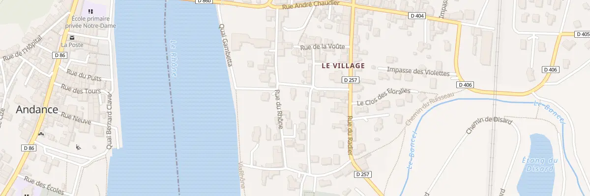 Plan du 16 Pl de L’Eglise à Andancette