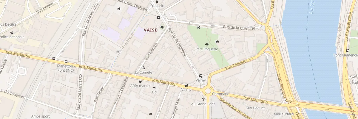 Plan du 7B Rue de Bourgogne à Lyon 9e Arrondissement