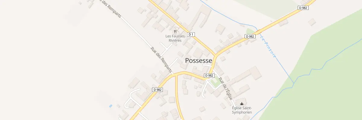 Plan du 2 Rue des Remparts à Possesse